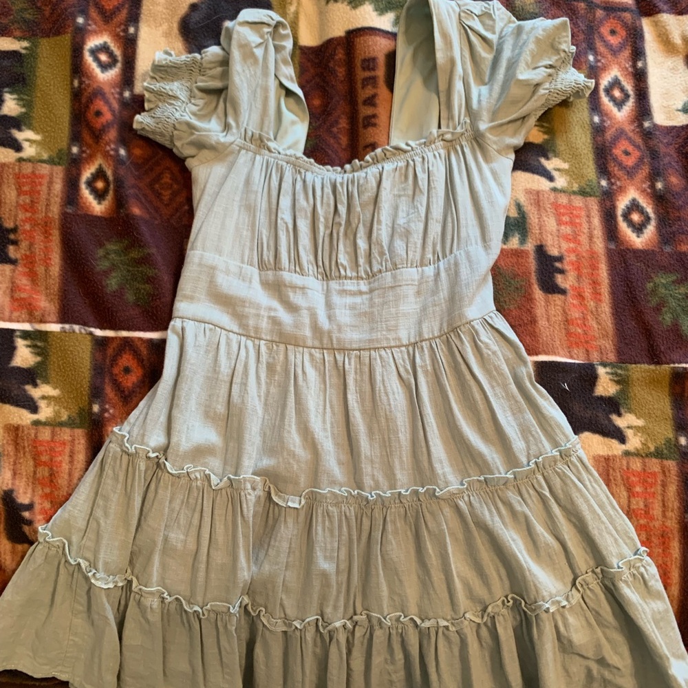 Altard State Small green ruffled dress